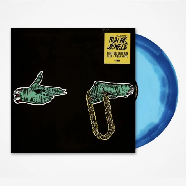 Run The Jewels Ltd HHV exklusive BLAU/AQUA SWIRL Vinyl LP Neu