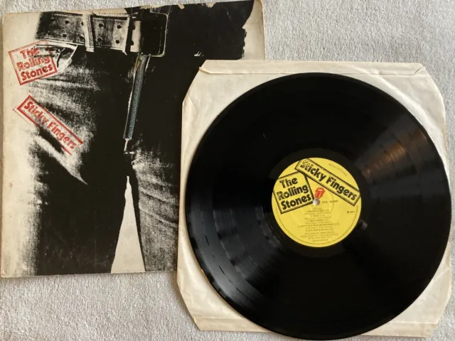 ROLLING STONES -STICKY FINGERS LP  - with 1971 Novelty Zip-Fly cover. COC59100.