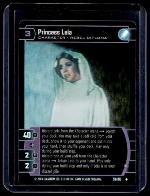 2003 Star Wars TCG Foil Princess Leia - Rebel Diplomat #59