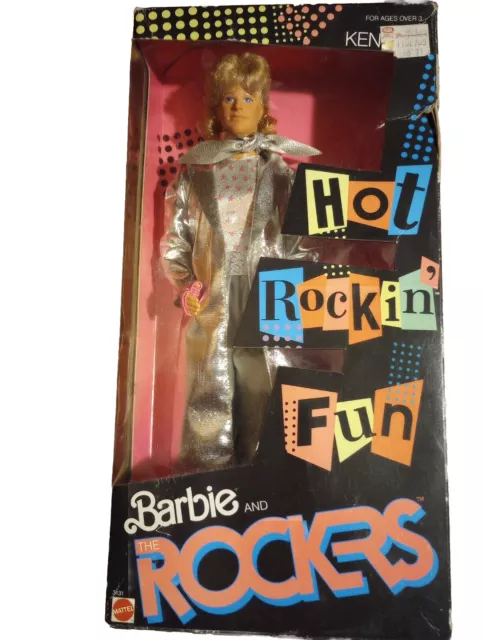 Vintage KEN DOLL from BARBIE & The Rockers 1980's Mattel, NEW IN BOX