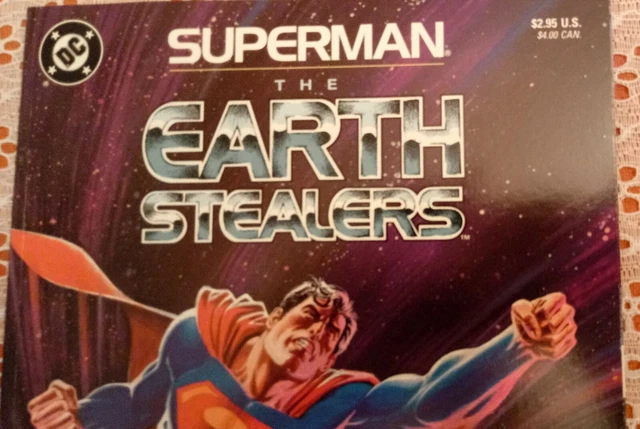 Superman The Earth Stealers Graphic Novel 1988 DC Comics FIRST PRINTING 2