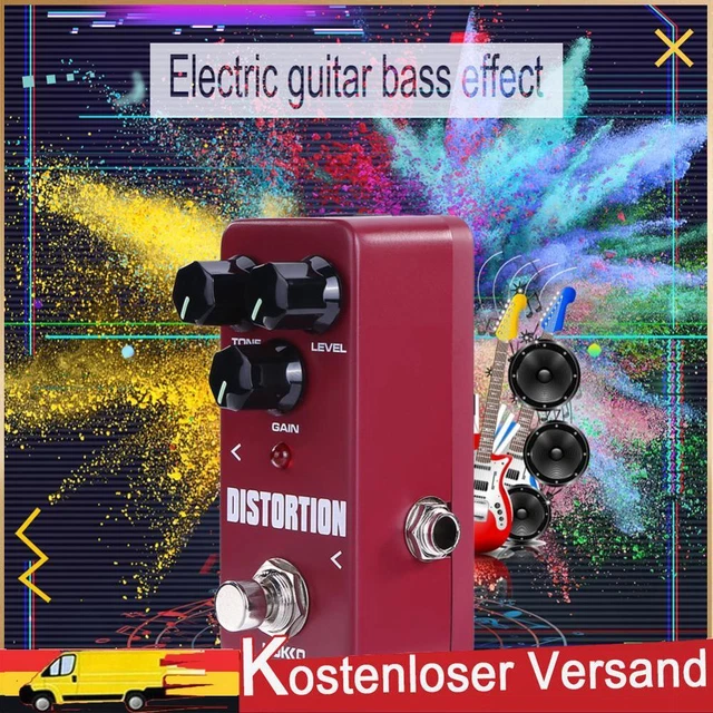 KOKKO Guitar Effect Pedal Distortion Effect Block 9V Adapter Bass Power Supply