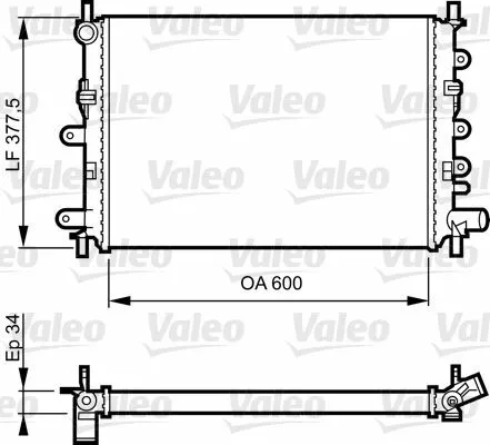 730856 RADIATORE VALEO FORD ESCORT ORION *Spedizione Inclusa!*