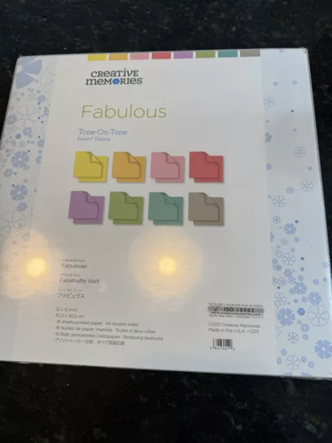 Creative Memories Paper Pack  Fabulous Tone On Tone