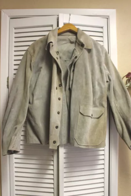 Steel Grip Inc Welders Gray Jacket Type III Leather Snap Button
