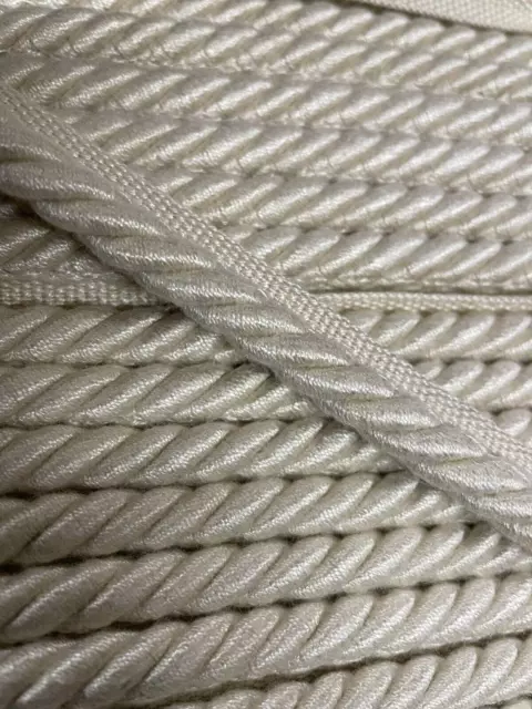 Upholstery Flanged Piping Cord Twist Rope Trimmings Cushion Gimp Trim 1cm  12.5m