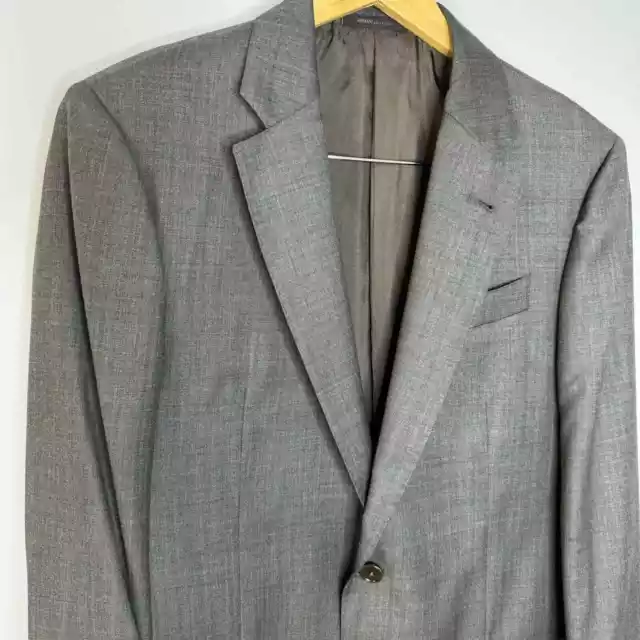 Armani Collezioni G Line Virgin Wool Suit Jacket Blazer Jacket Grey Men's 38 2