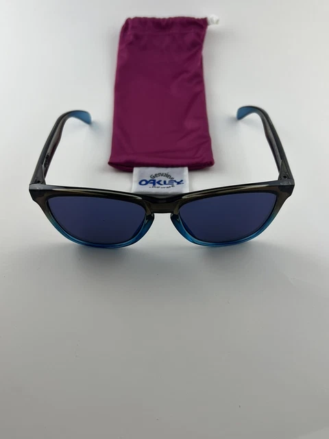 Oakley Frogskins Rootbeer Cyan Fade Blue Iridium 24-210 NEW RARE