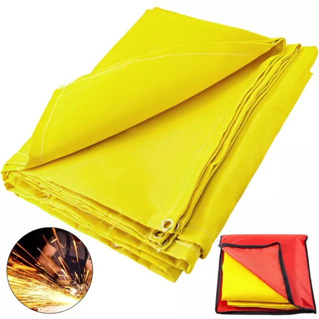 VEVOR Welding Blanket Fiberglass Blanket 10x10 FT Fire Retardant Blanket Golden