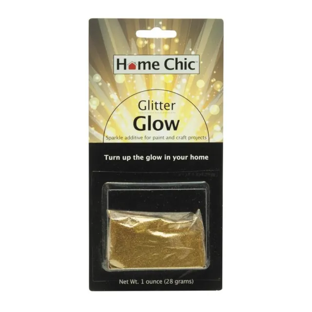 Home Chic Glitter Glow sparkle additive for paint and craft projects , 1 ounce