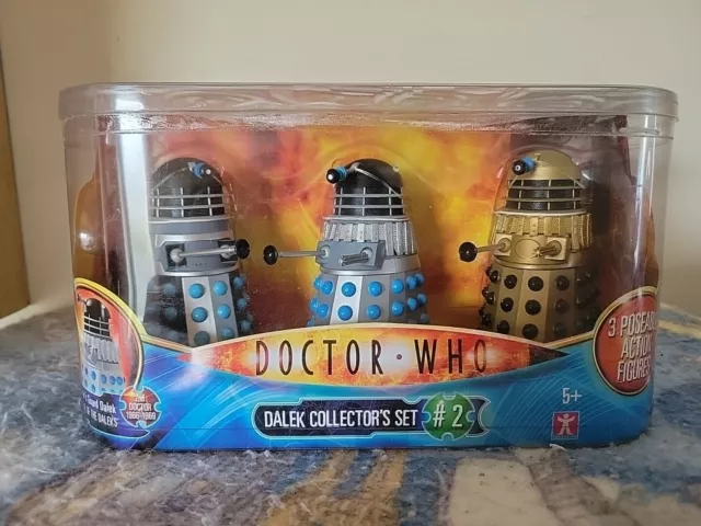 Doctor Who Dalek Collectors Figure Set 2 - New Sealed Excellent