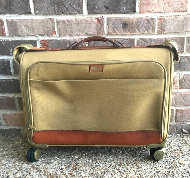 Hartmann Rolling Nylon Leather Suitcase Garment Bag Luggage Carry On