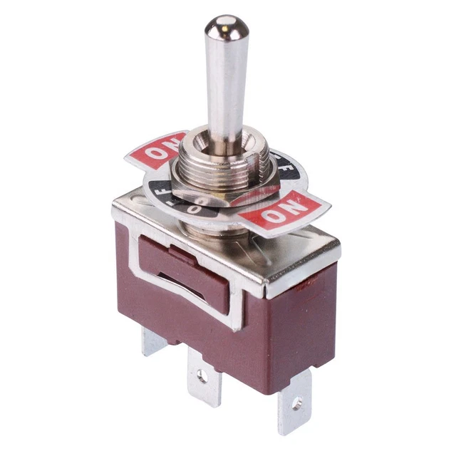 Interrupteur Bascule Lourd 12V - Marche/Arrêt Et Momentané - Câble De 10m Inclus - Idéal Pour Installation Auto Et Marine