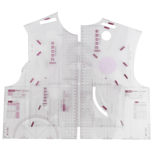 1: 1 Fashion Cloth Design Ruler Crop Mould School Student Teaching Apparel  T7H8