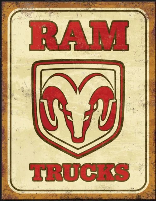 Ram Trucks Metal Sign Dodge Mopar Home Ship Garage Bar Wall Decor #2839