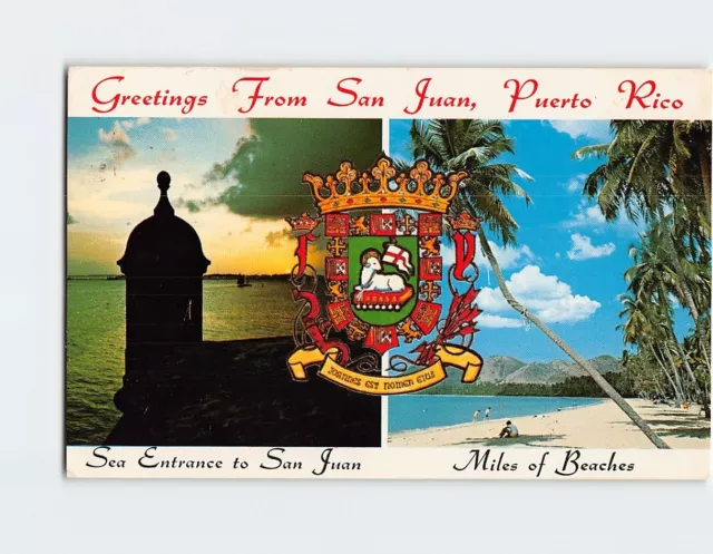 Postcard Greetings from San Juan Puerto Rico