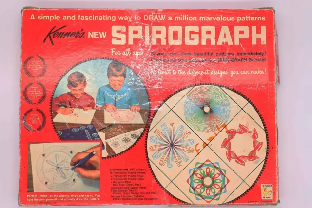 1967 Kenner's Spirograph Drawing Set Vintage Classic Toy