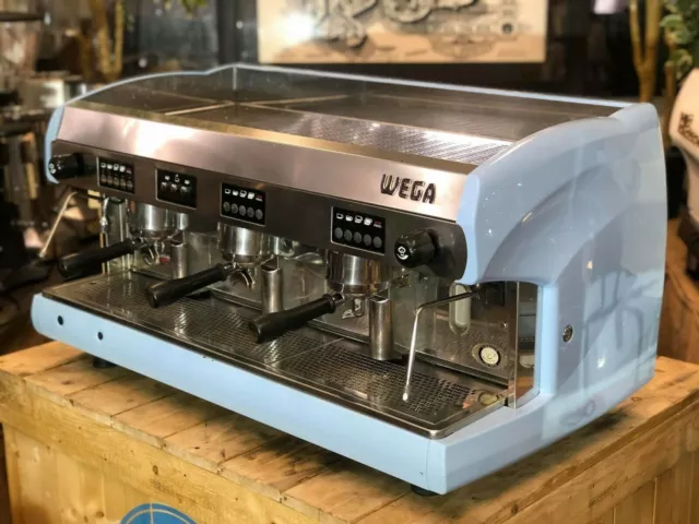 Wega Polaris 3 Group Blue Grey Commercial Coffee Machine