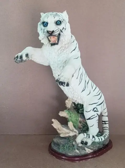 Vintage Large Tiger Statue Porcelain 1960s Detroit Tigers Zoo VTG 2.5ft Big