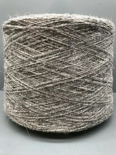 Herdwick Yarn 100% Wool 500g Cone 1/7's NM, 13.5 YSW - 2ply Natural Light Grey