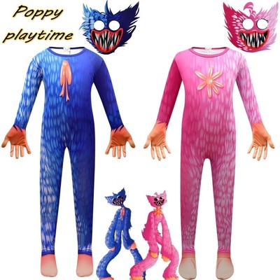Huggy Cosplays 2022 POPPY PLAYTIME Cosplay costume Huggy Wuggy Party jumpsuit Mask ...