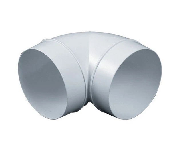 Gomito 90° Per Ventilazione Ø 125 Mm In Plastica ABS - Connettore Per Tubi Flessibili E Impianti Aereazione - Foto 4