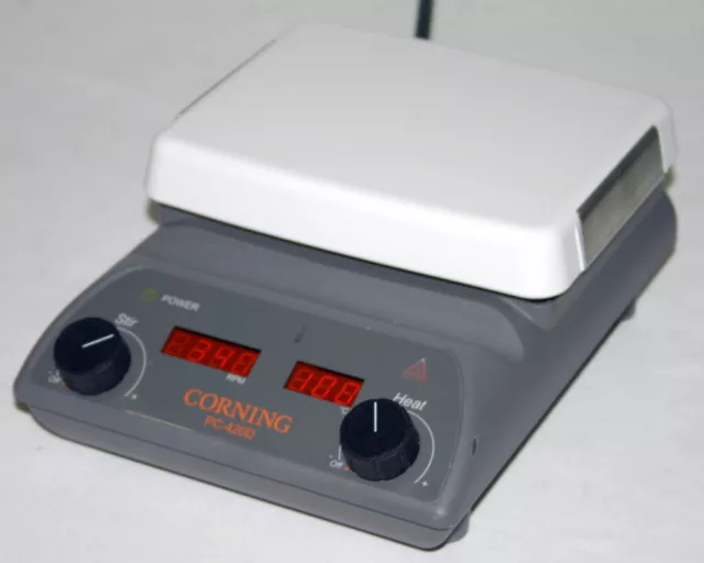 Corning Stirring Hot Plate With Digital Displays, Model Pc-420D