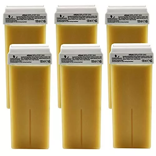 6 Ricariche Rullo Cera Depilatoria SetaBlu Cartuccia Roll-on Ceretta Miele 100ml