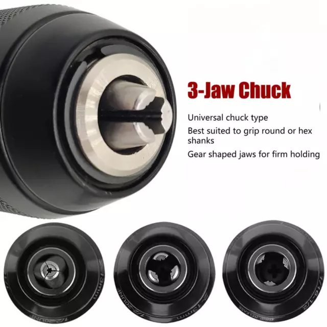 2-13mm Heavy Duty Chuck Adaptor Conversion Kit - 1/4" Hex, SDS Plus , 1/2 Impact 2