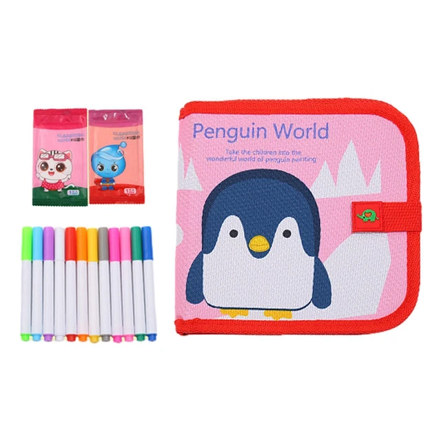 Kids Erasable Book Doodle Set Writing Painting Set Preschool Drawing Book