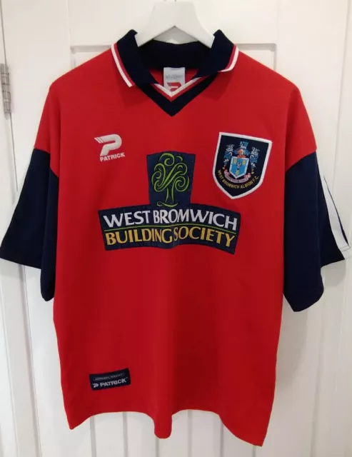 West Bromwich Albion 1997/1999 Away Football Shirt Jersey Size 42/44 Patrick