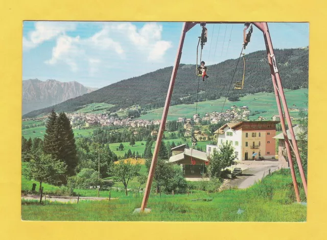 Cartolina Folgaria panorama e seggiovia Sommo Alto viaggiata 1970