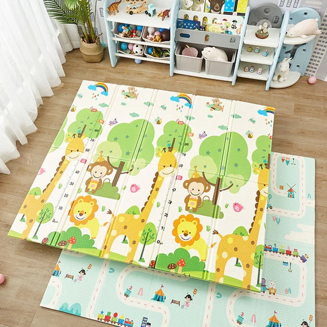 79X71 inches Foldable Cartoon Baby Play Mat, Children Mat, Children Room Toys