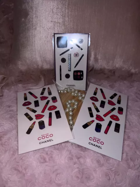 Chanel Stickers Rouge Coco x 2 & Chanel Stickers Chanel Makeup dans Emballage