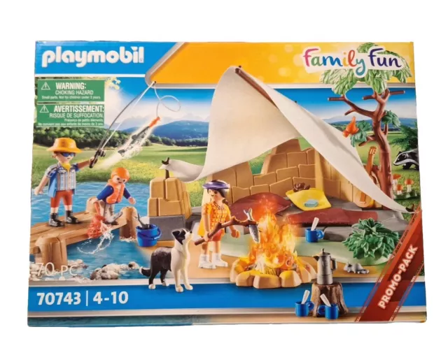 PLAYMOBIL Family Fun CAMPINGPLATZ Wohnmobil URLAUB Ferienhaus AUTO Haus CAMPING