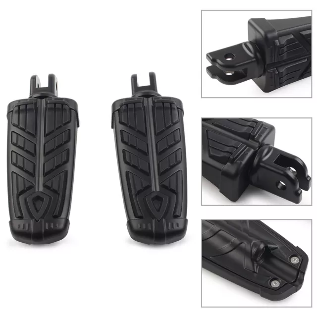 Front Footrests Rider Footpegs Foot Pedal For Harley FXBB FXBR FXBRS FXLR Black