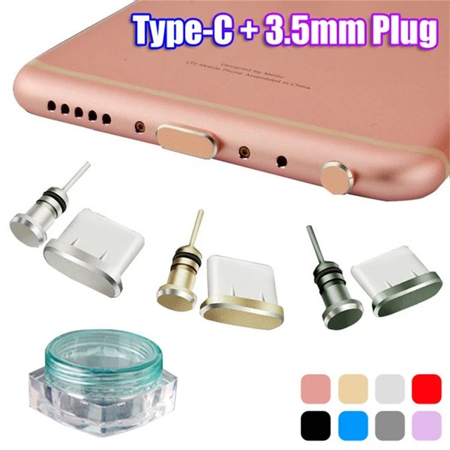 s10 MacBook Orifice de charge de type C Bouchon antipoussière 3.5mm interface