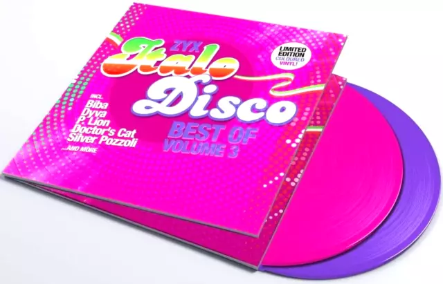 Italo Disco Best Of Vol.3 - 2 Colour Vinyl LP incl Valerie Dore The Night P.Lion