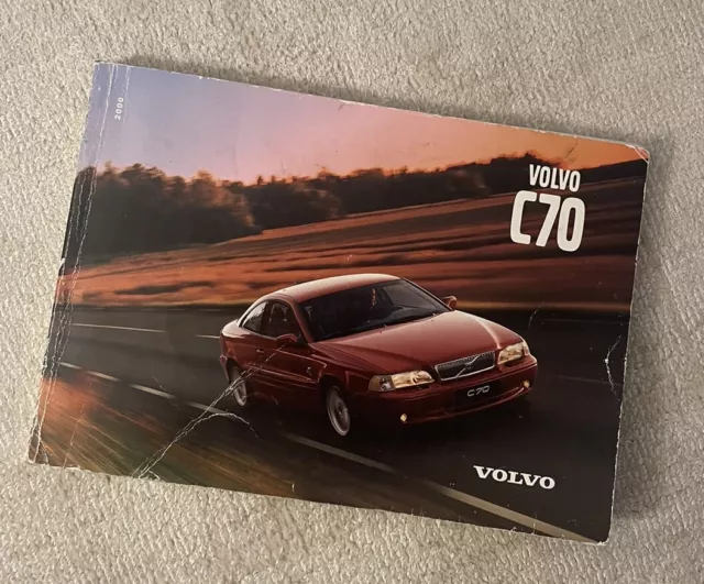 Volvo C70 Owners Manual Handbook 1999