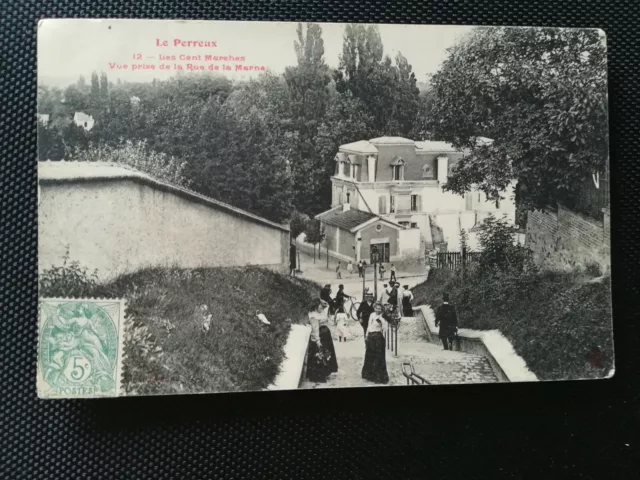 CPA 94 LE PERREUX - Les Cent Marches - Vue Prise de la Rue de la Marne