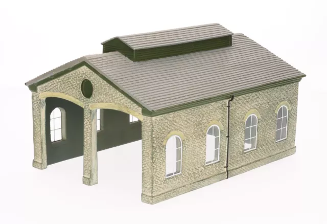 R9840 Hornby Skaledale OO Gauge Granite Station Engine Shed, Unboxed (Pre-Owned)