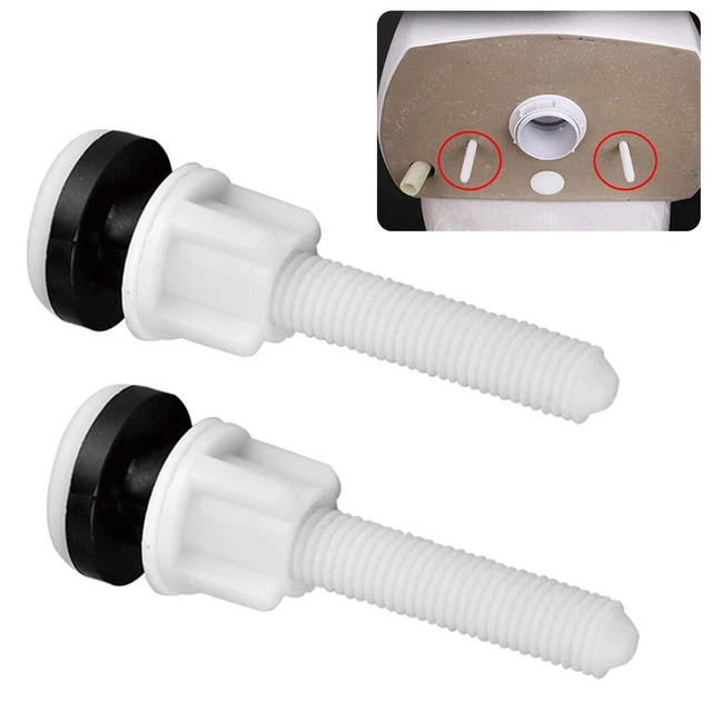 Pack de 2 boulons et écrous de siège de toilette en plastique durable avec lav