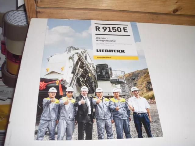 Liebherr R 9150 E Hydraulikbagger 6 Seiten Job Report/Prospekt/Broschüre 09/22