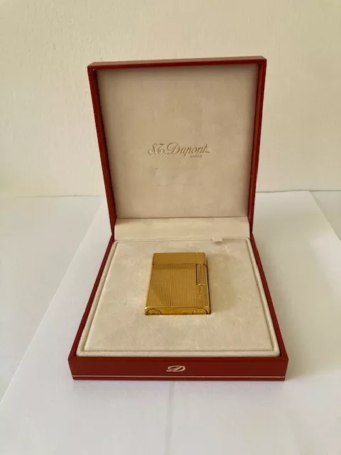 Accendino Dupont modello "Gatsby" L2 -  placcato oro - anni '90 - mai usato
