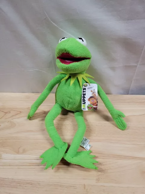 Disney Store Muppets Plush kermit The Frog Stamp Park Exclusive Tags 18"