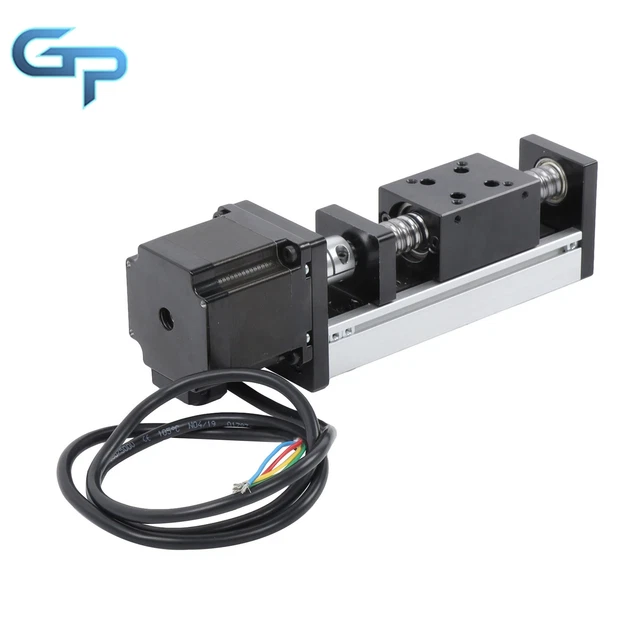 MINI LINEAR GUIDE Rail Stage Actuator 50mm Screw Motion With Nema23 ...