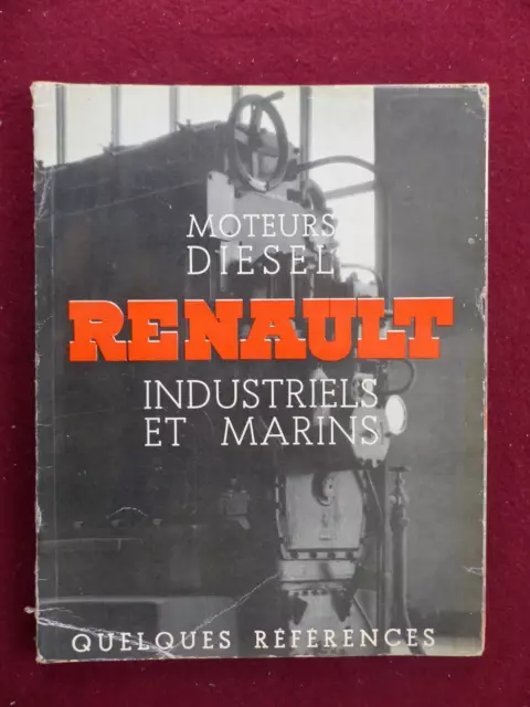 catalogue livre : moteurs diesel  RENAULT  industriels et marins / vers 1936