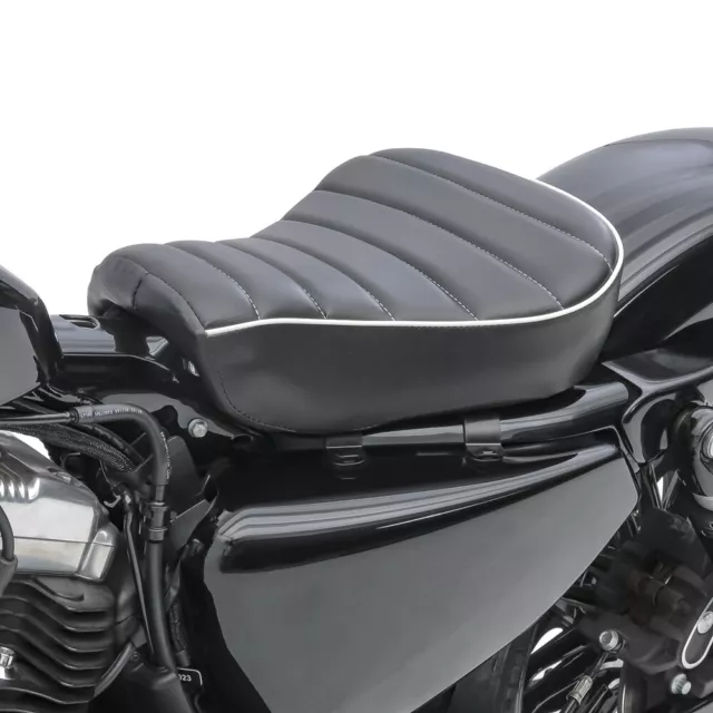 Solo Sitz für Harley Davidson Sportster 04-20 Craftride RK2 Sitzbank schwarz