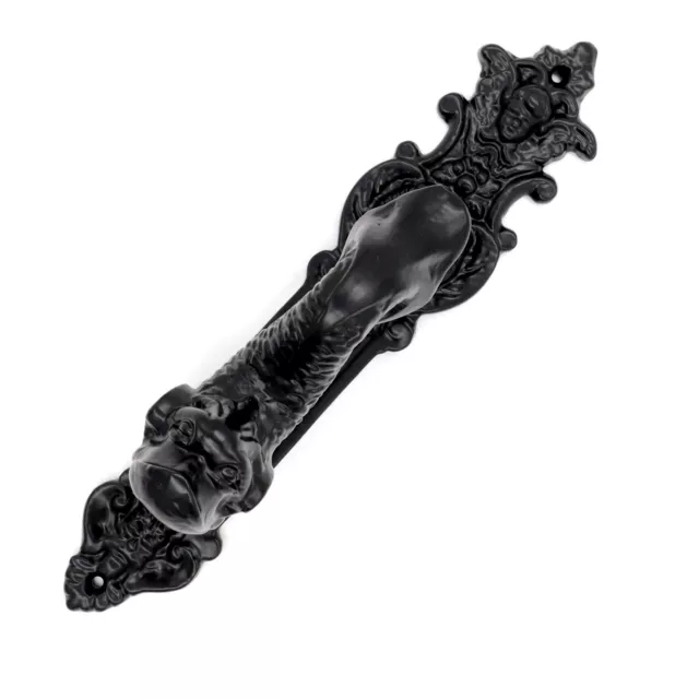 Door Knocker Front Decorative Accessory Blackpowder Cast Iron Entrance Hardware