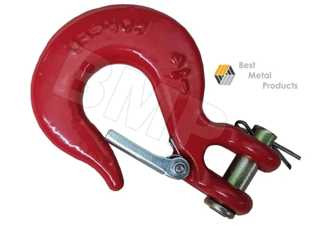 (6) 1/4“ Slip Hook Safety Latch Clevis Rigging Tow Winch Trailer Crain 0900122